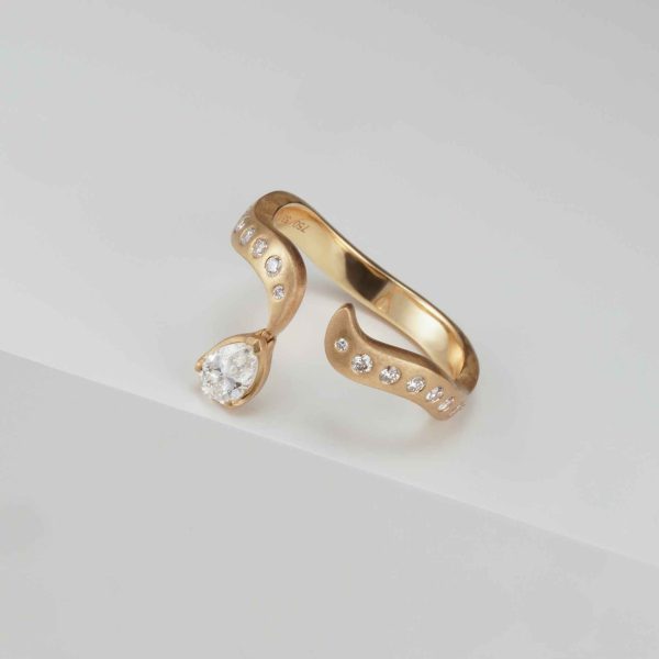 Ocean Drop Diamond Ring - Image 5