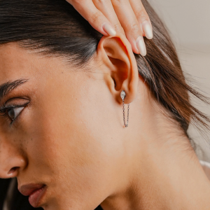 Linked Marquise Earring