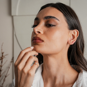 Linked Pear Ring