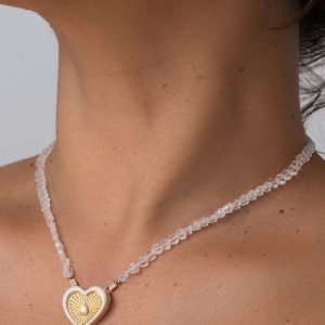 Clear Quartz Hearts - 4mm