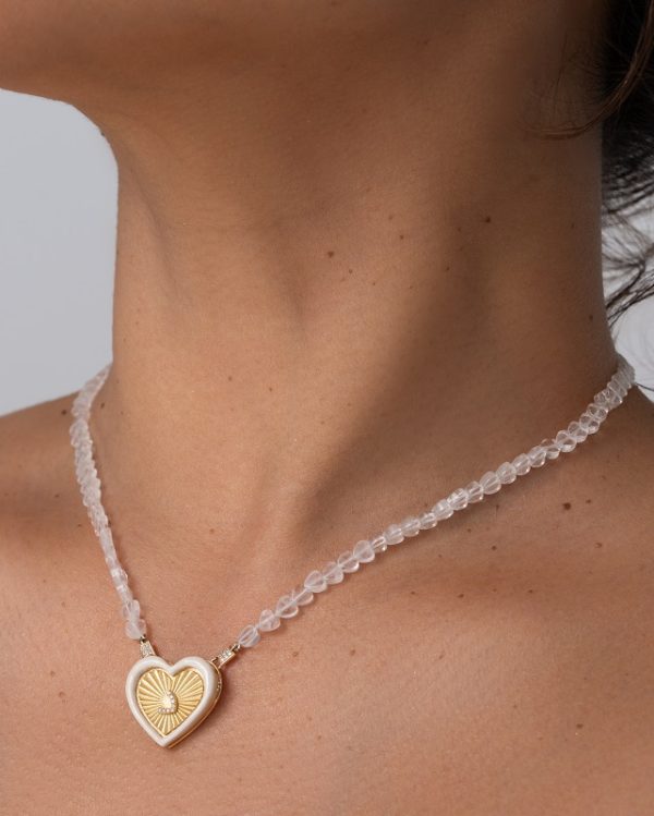 Clear Quartz Hearts - 4mm