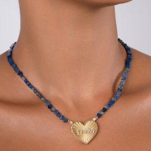 Royal Blue Hearts - 4mm