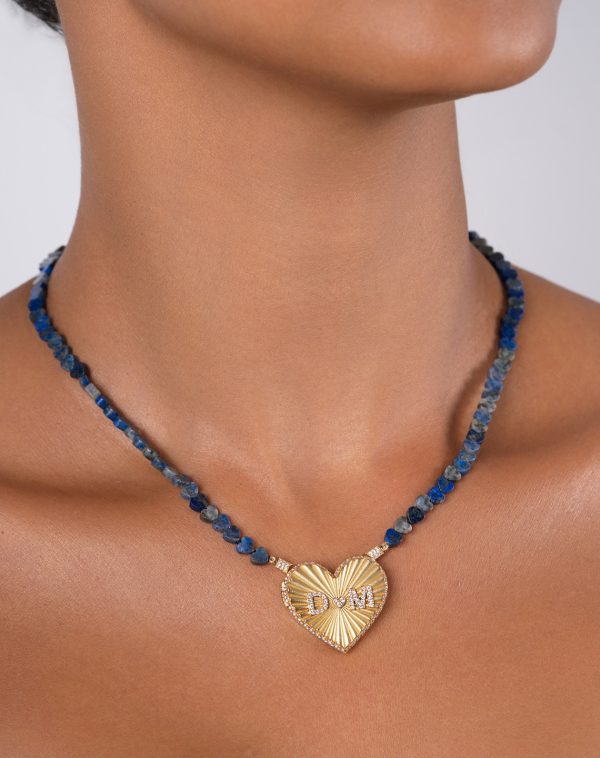Royal Blue Hearts - 4mm